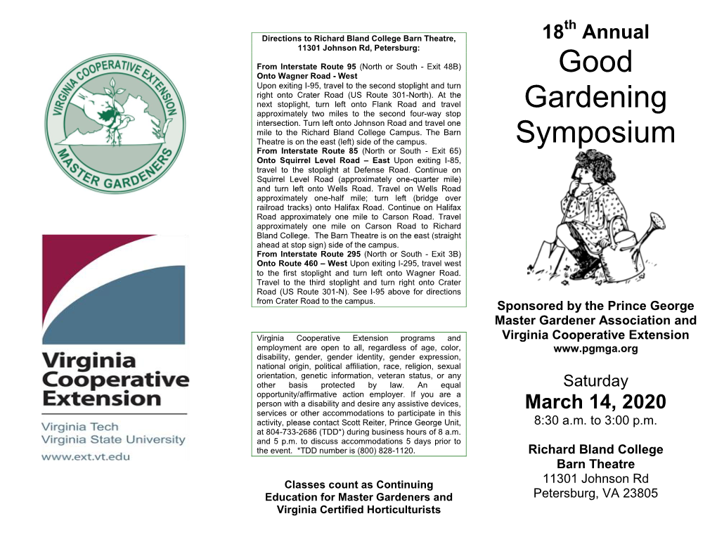 Good Gardening Symposium, Successes, and More