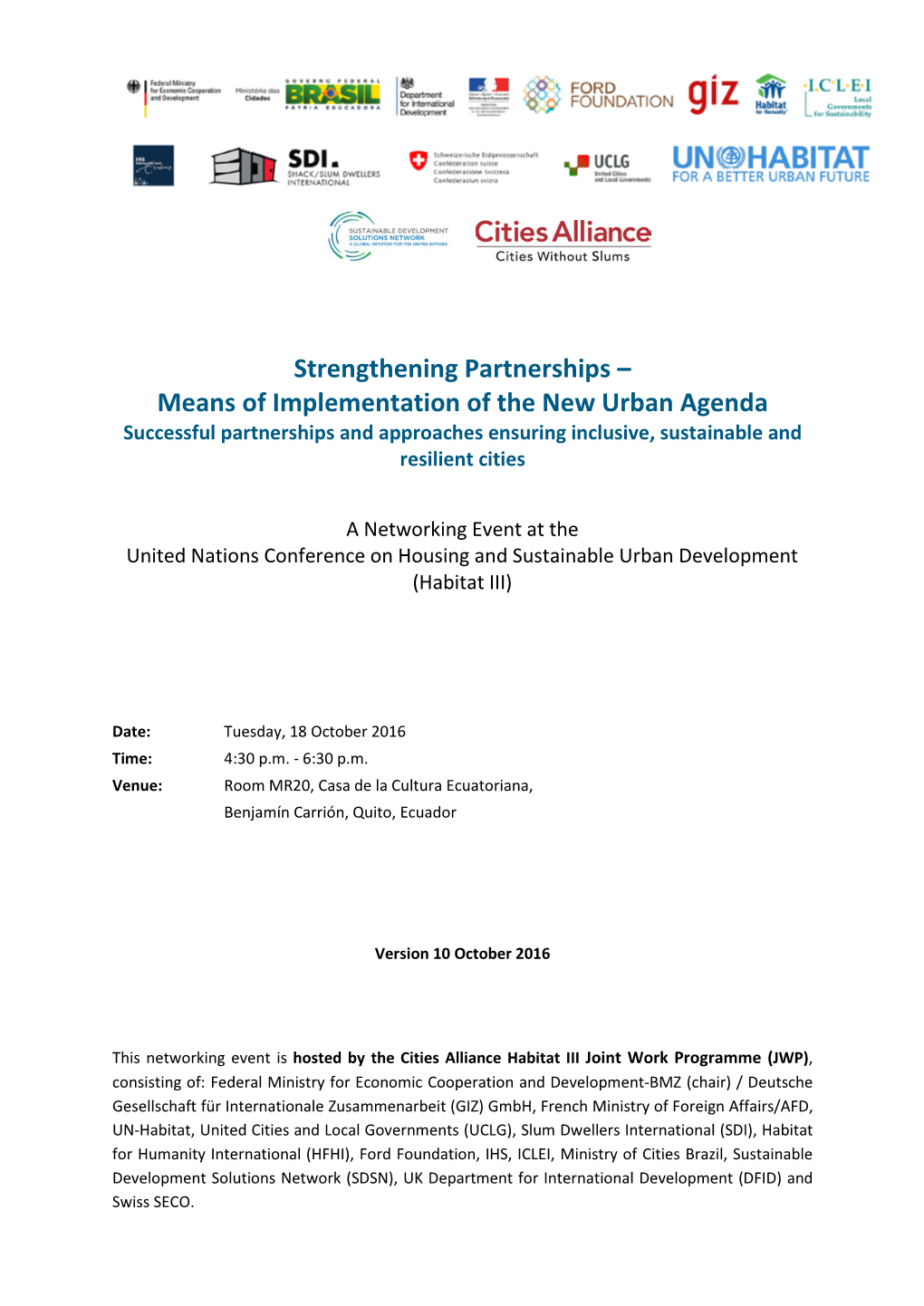 Strengthening Partnerships