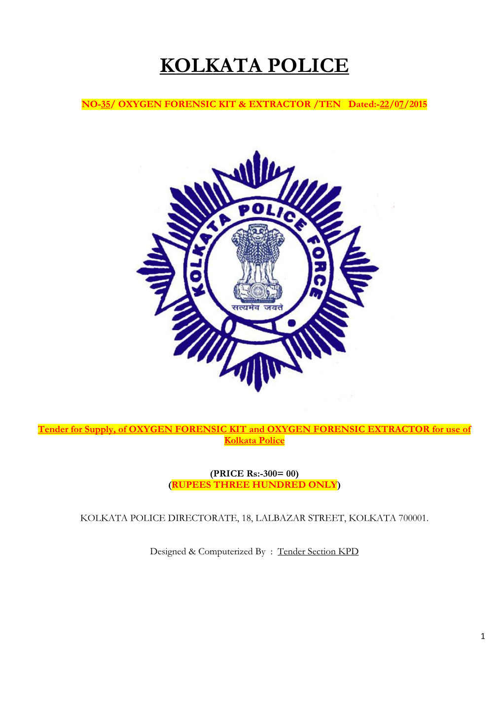 Kolkata Police