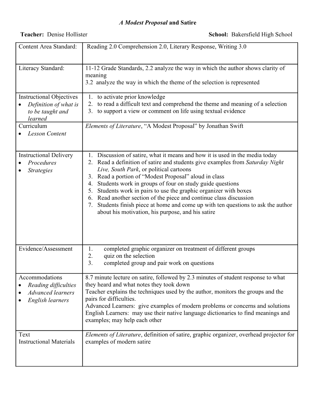 Lesson Plan Form s21