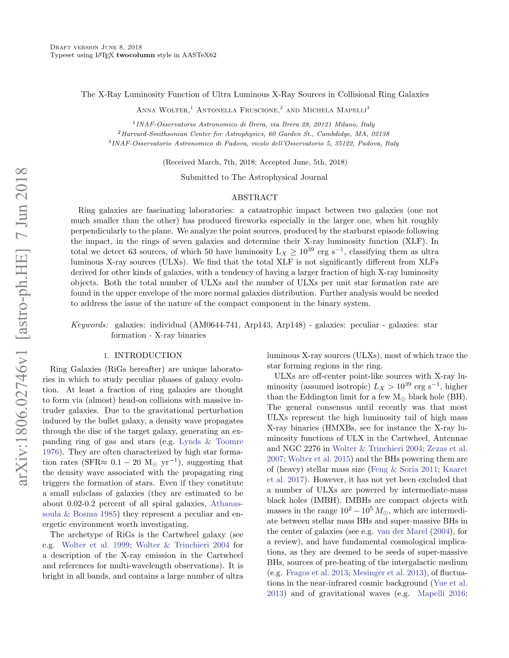 The X-Ray Luminosity Function of Ultra Luminous X-Ray Sources in Collisional Ring Galaxies