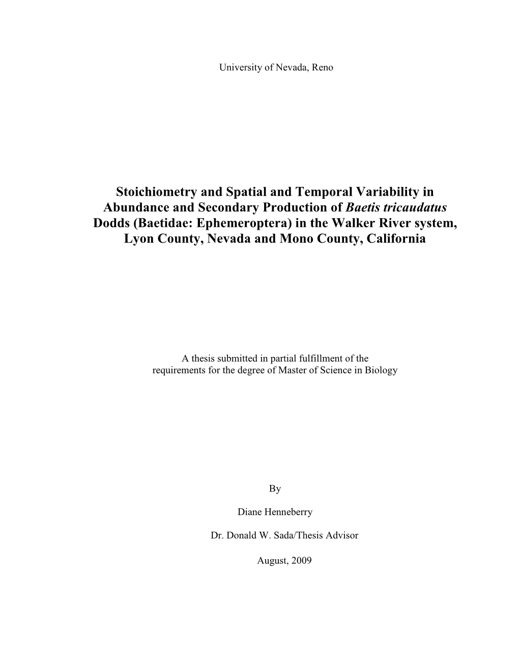 Stoichiometry and Spatial and Temporal Variability in Abundance
