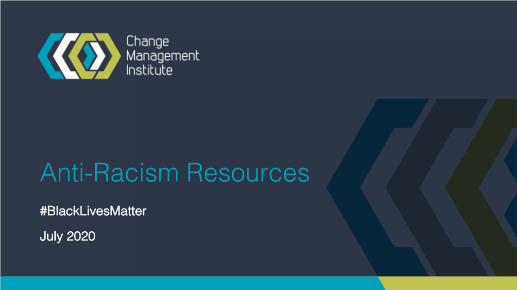 Anti-Racism Resources