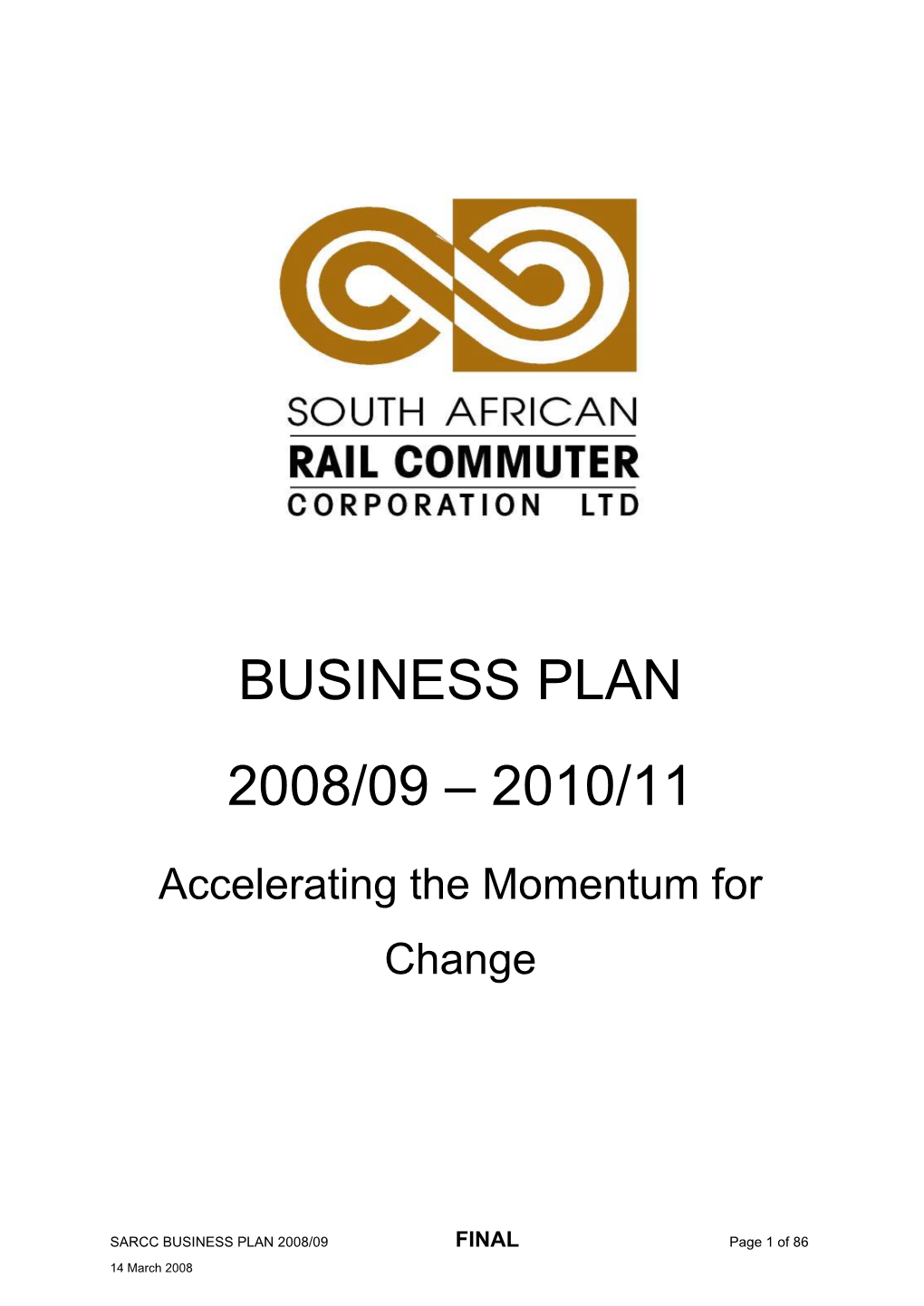 Business Plan 2008/09 – 2010/11