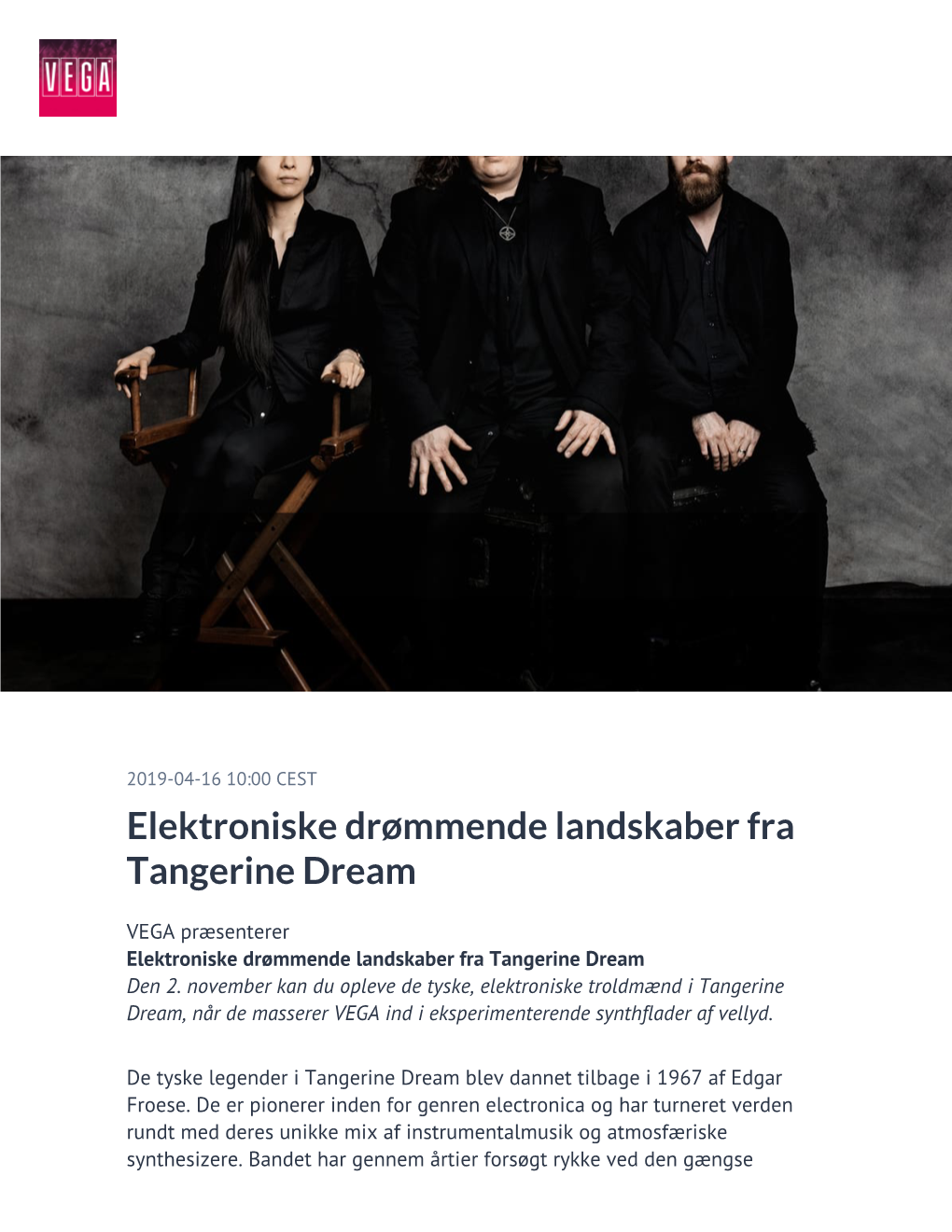 Elektroniske Drømmende Landskaber Fra Tangerine Dream