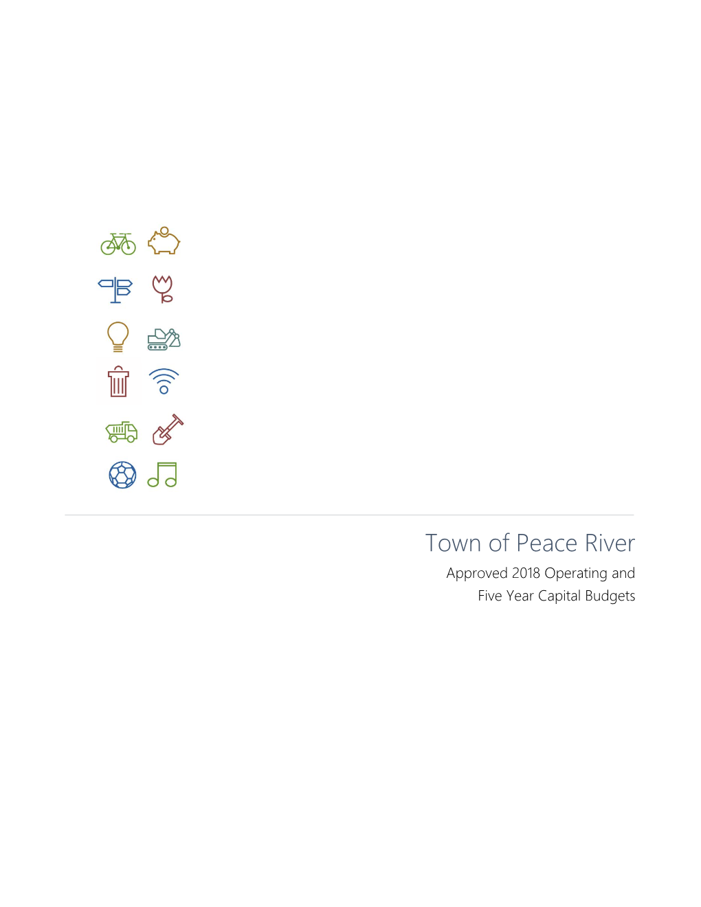 Town of Peace River Approved 2018 Operating and Five Year Capital Budgets