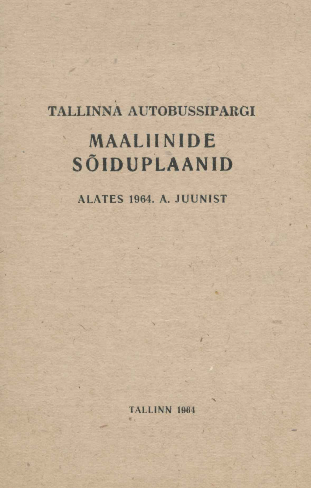 Maaliinide Sõiduplaanid