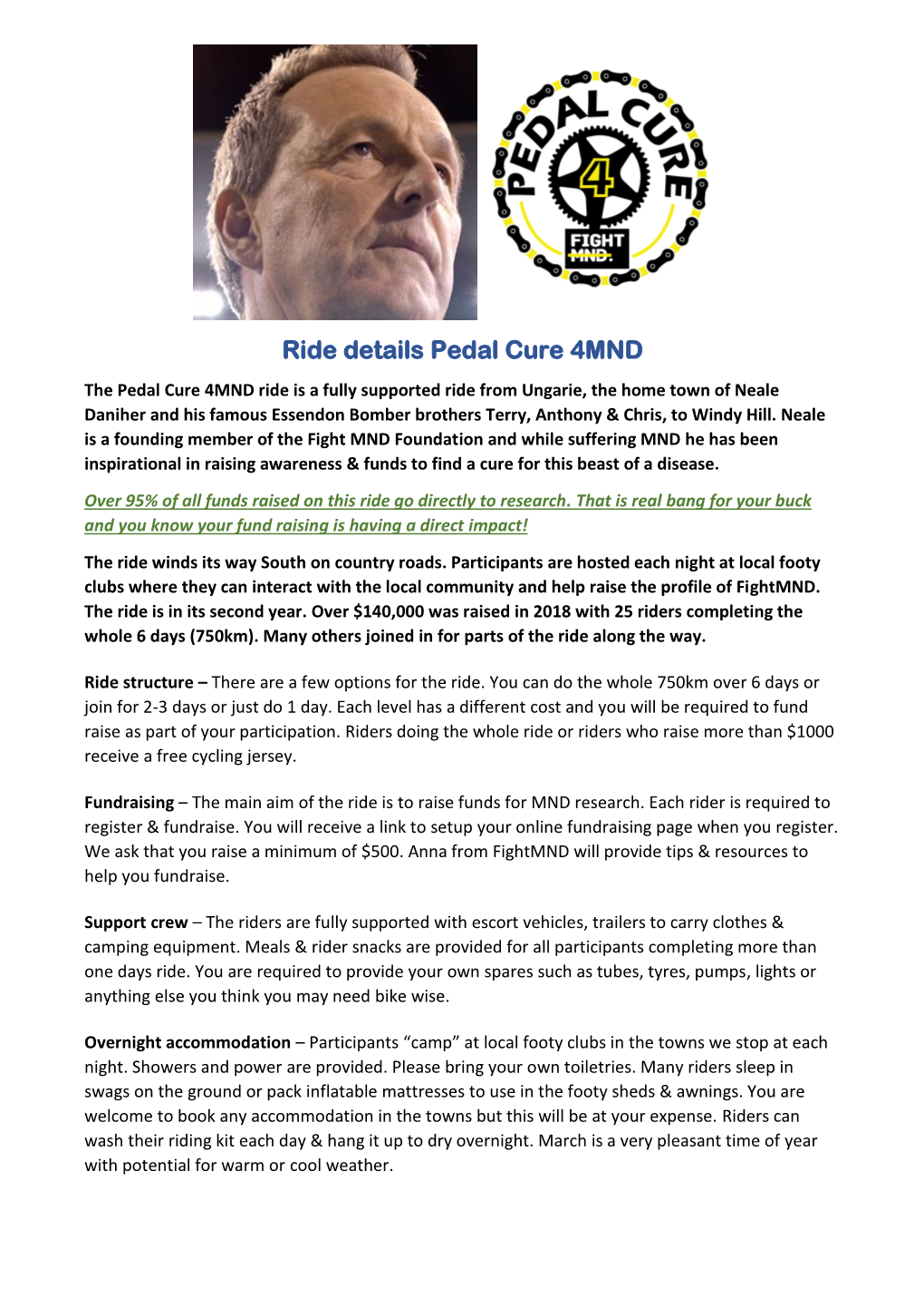 Ride Details Pedal Cure 4MND