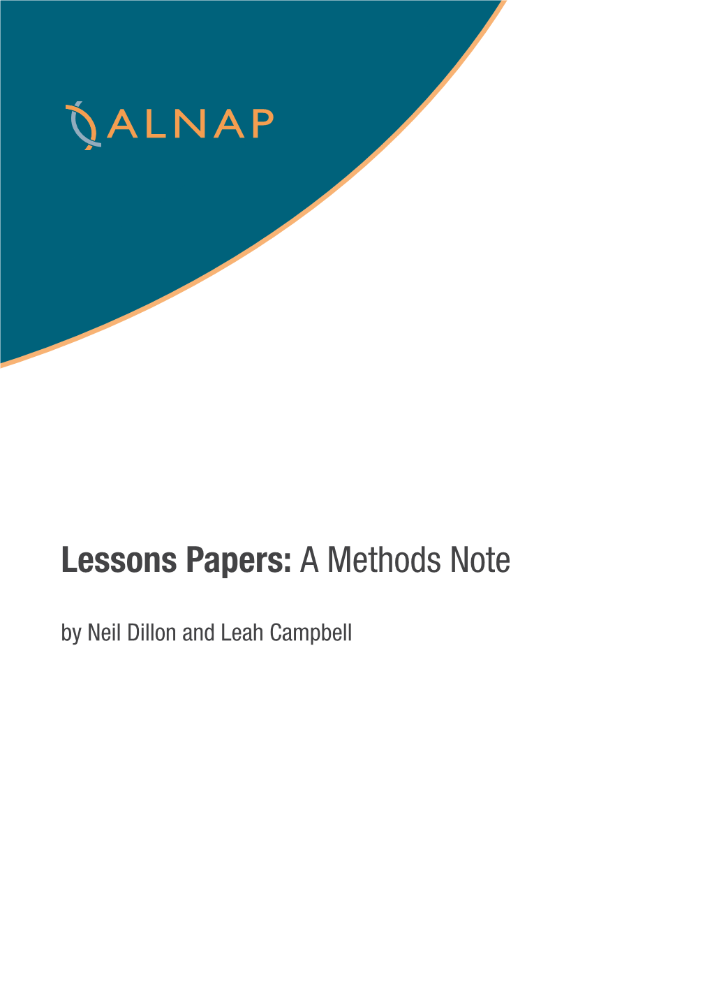 Lessons Papers: a Methods Note