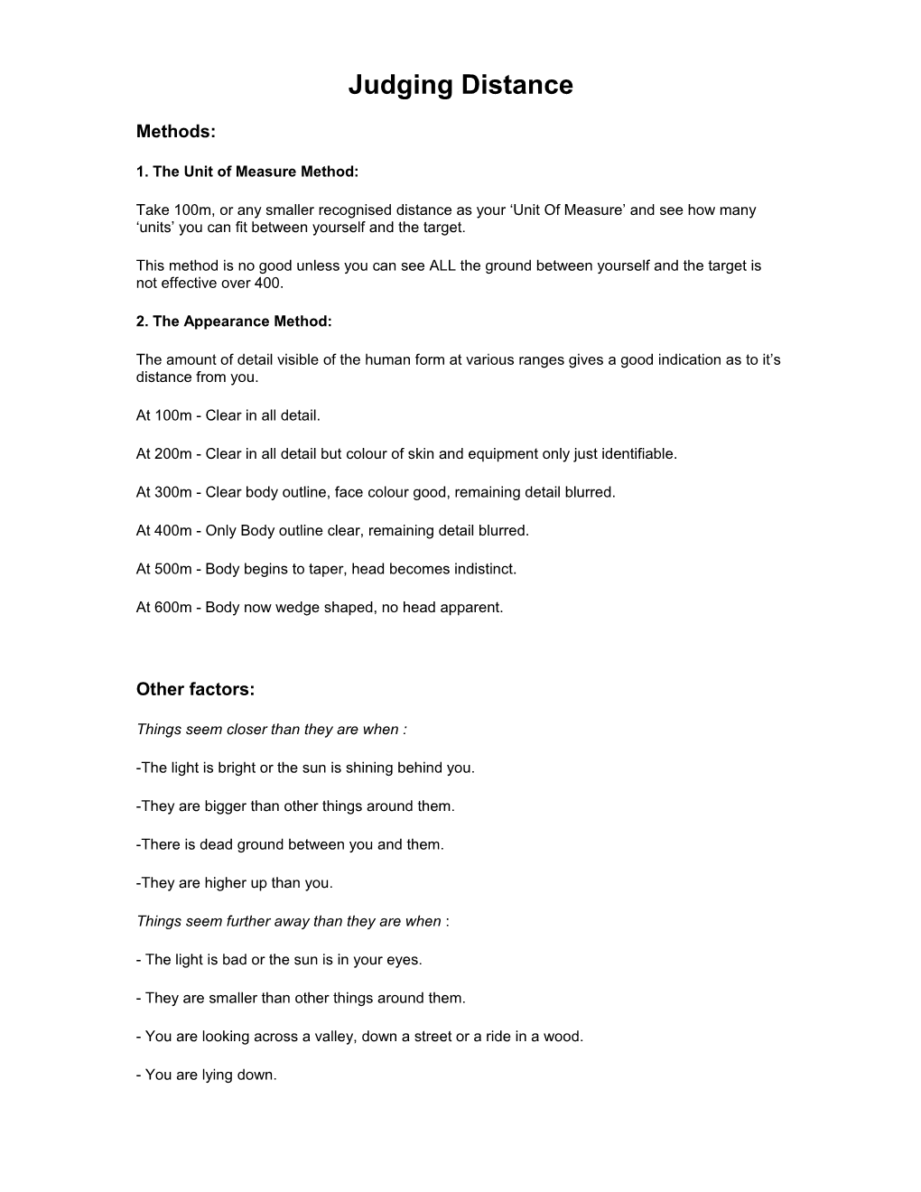 1. the Unit of Measure Method