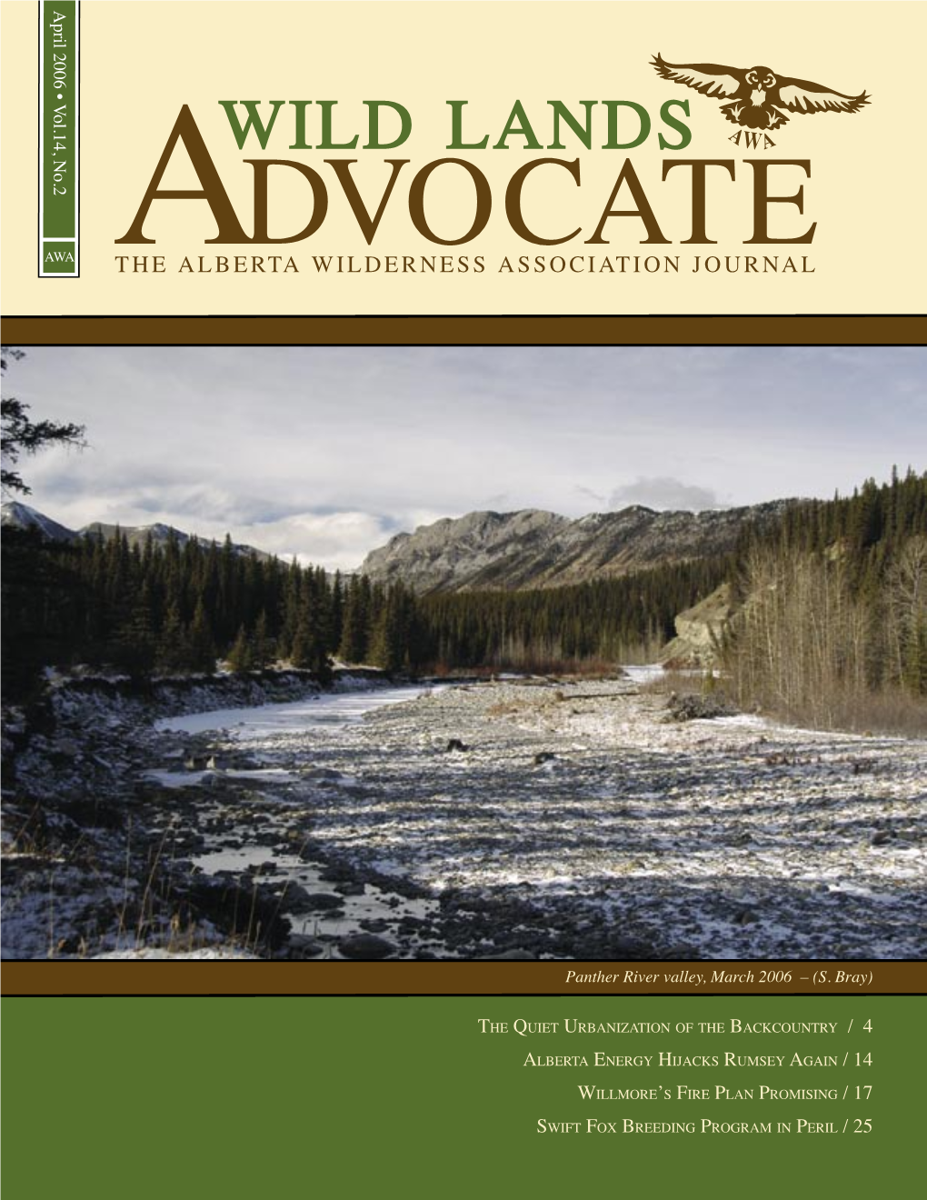 Wild Lands Advocate Vol.14, No.2, April 2006