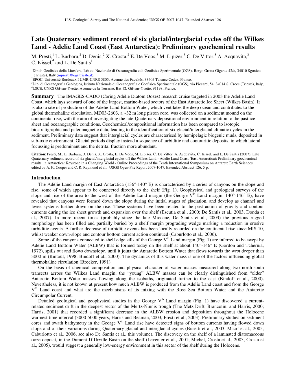 USGS Open-File Report 2007-1047 Extended Abstract