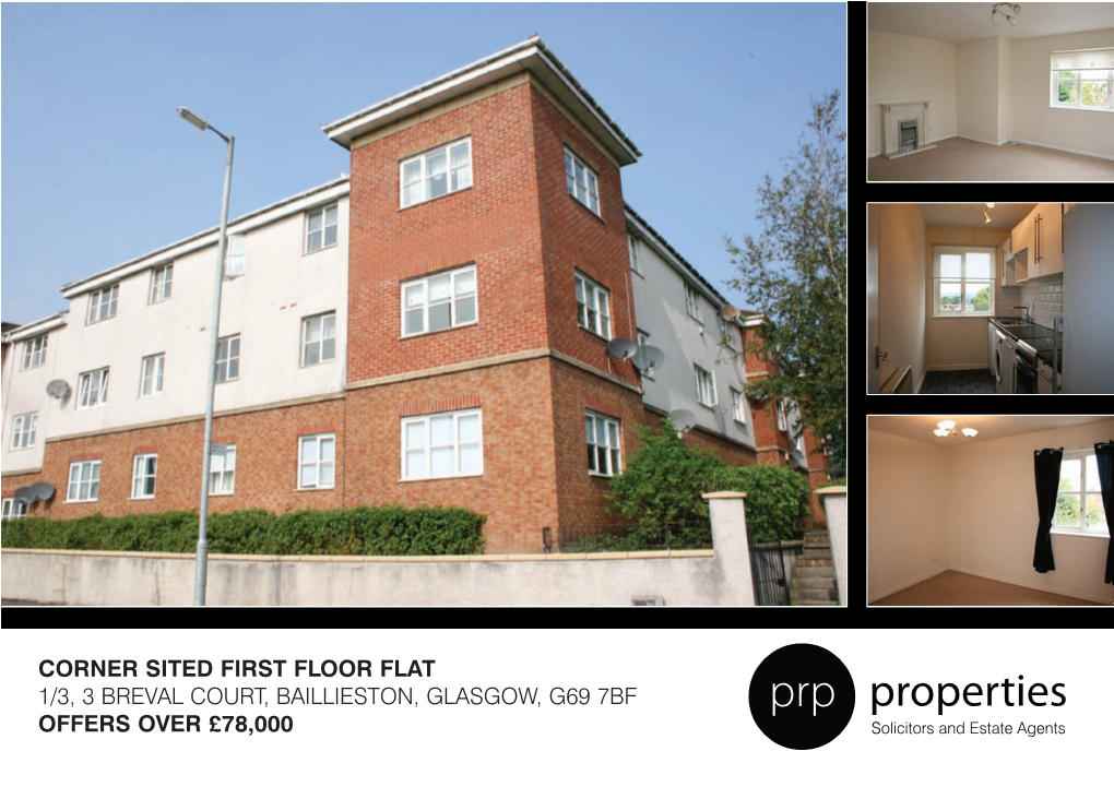 Corner Sited First Floor Flat 1/3, 3 Breval Court