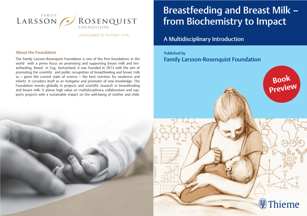 Breastfeeding and Breast Milk – from Biochemistry to Impact