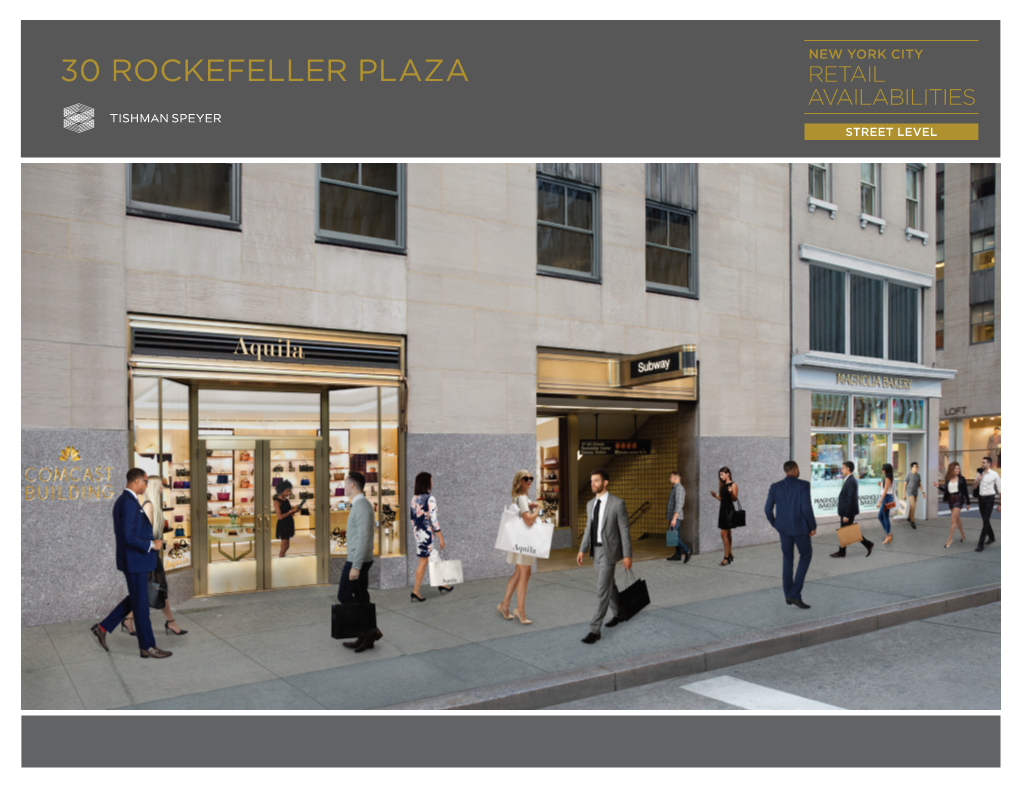 30 Rockefeller Plaza Retail Availabilities