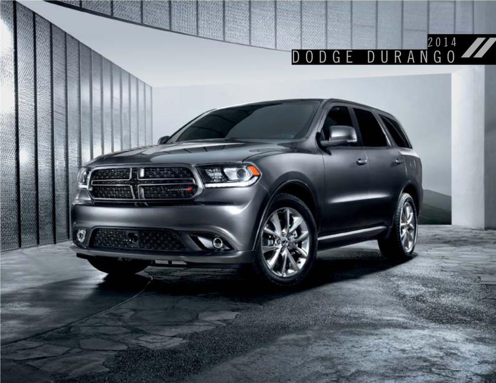 Dodge DURANGO 2014 the NEW DURANGO KNOWN for ITS SOPHISTICATED SEVEN-PASSENGER INTERIOR