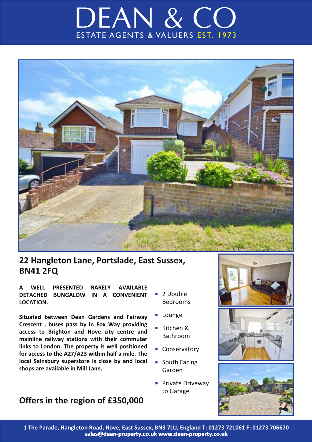 22 Hangleton Lane, Portslade, East Sussex, BN41 2FQ Offers in The