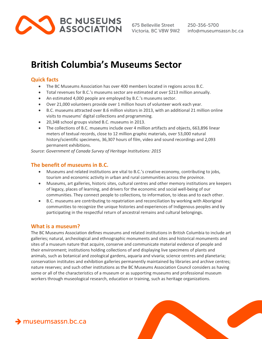 British Columbia's Museums Sector