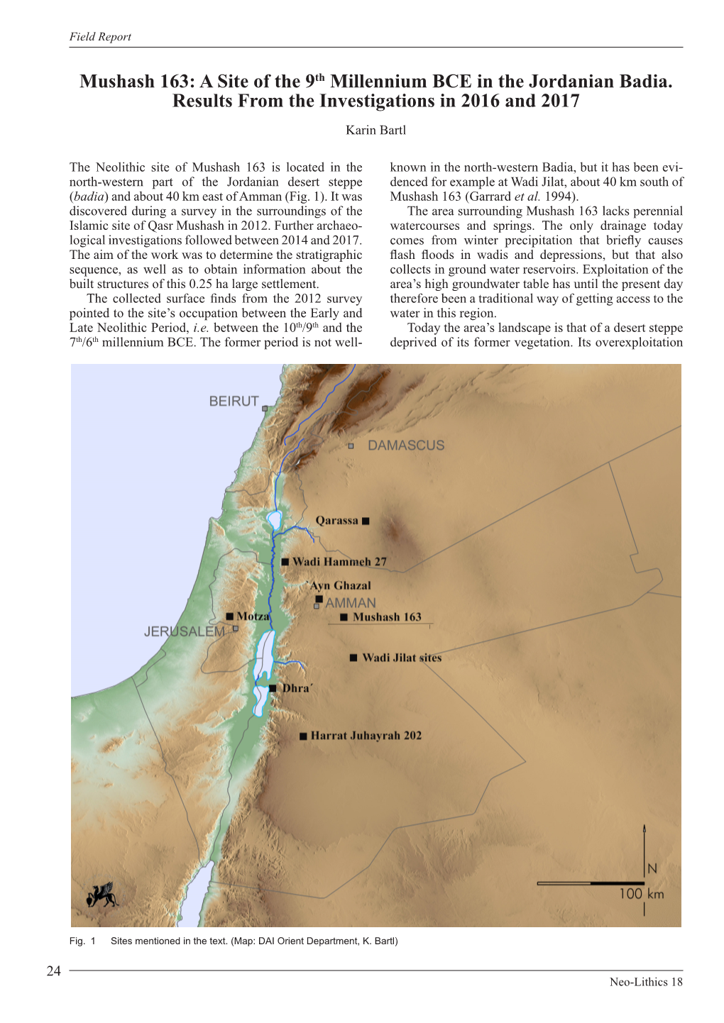 Mushash 163: a Site of the 9Th Millennium BCE in the Jordanian Badia