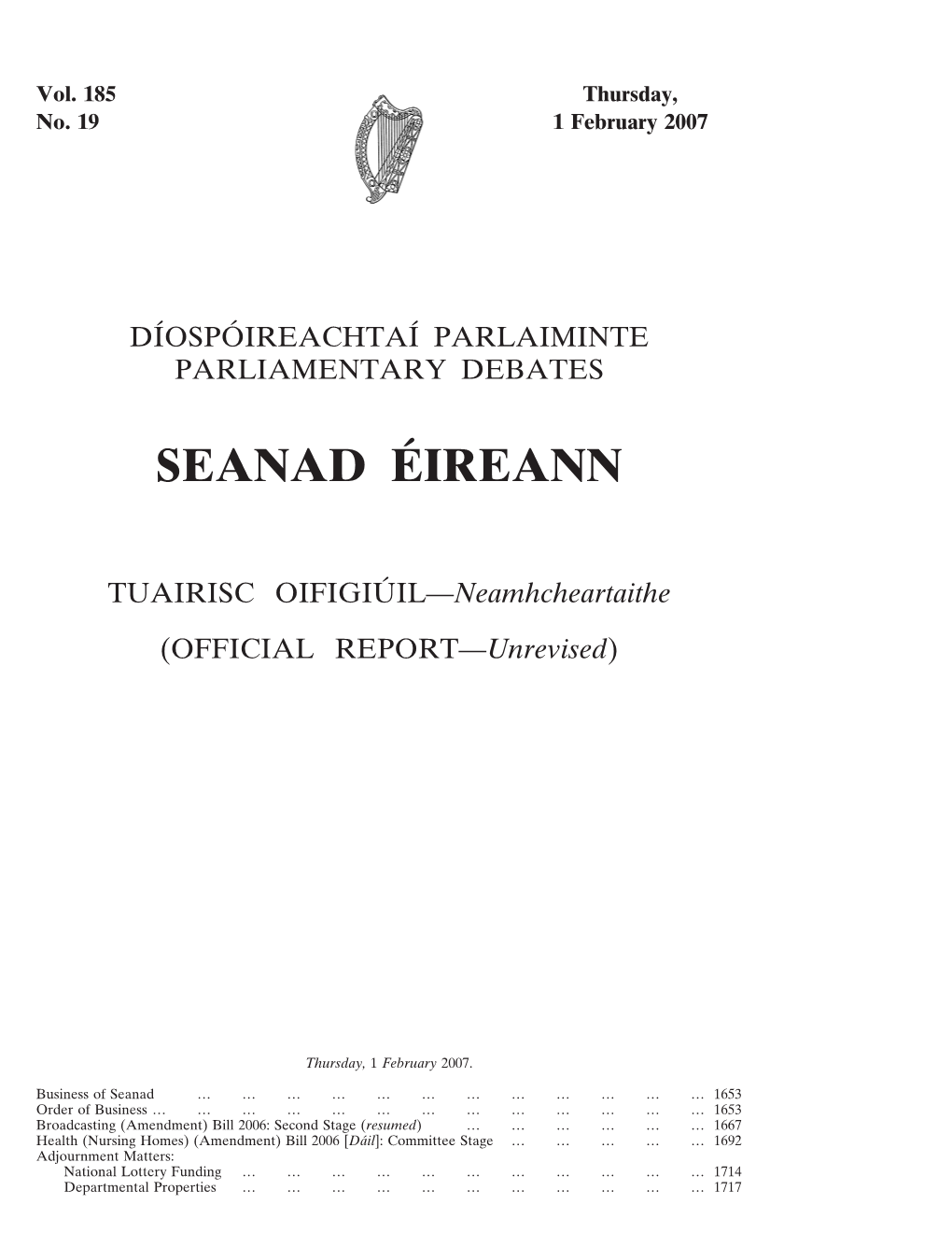 Seanad E´Ireann