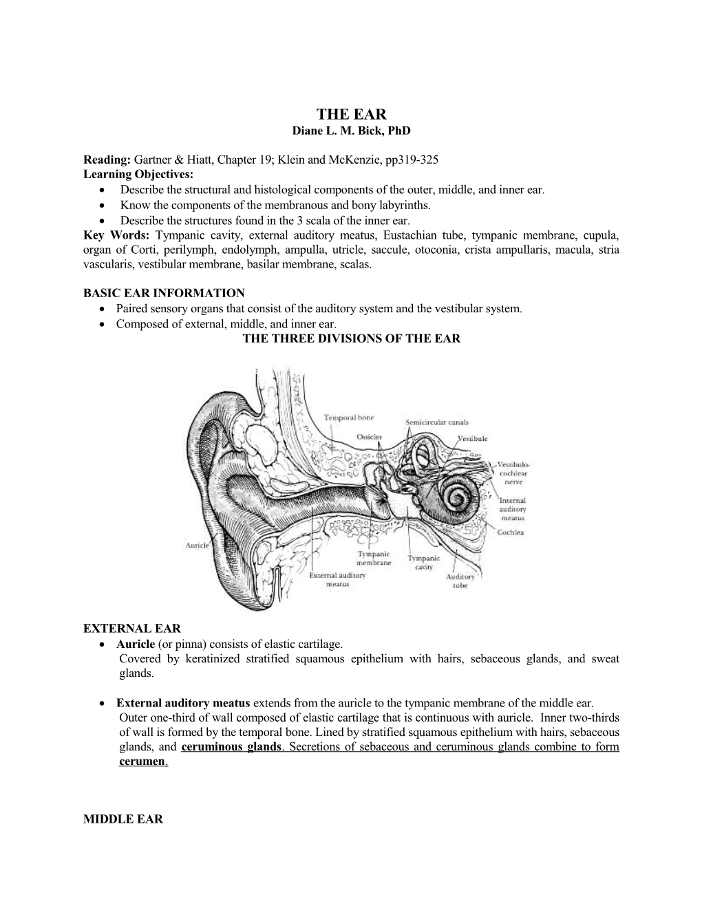 Reading: Gartner & Hiatt, Chapter 19; Klein and Mckenzie, Pp319-325