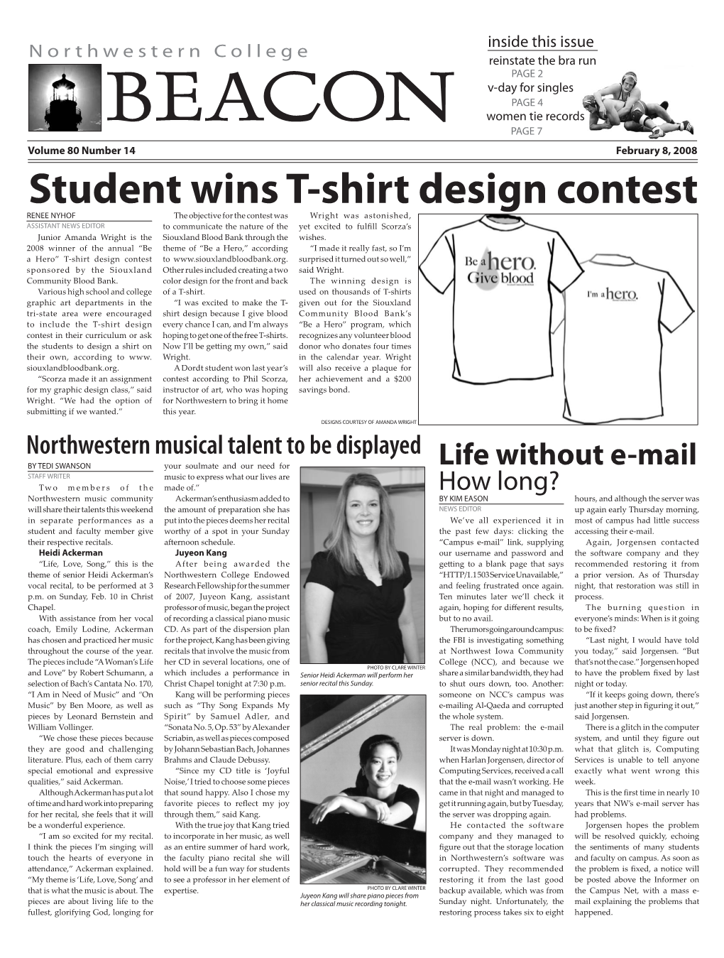 Student Wins T-Shirt Design Contest