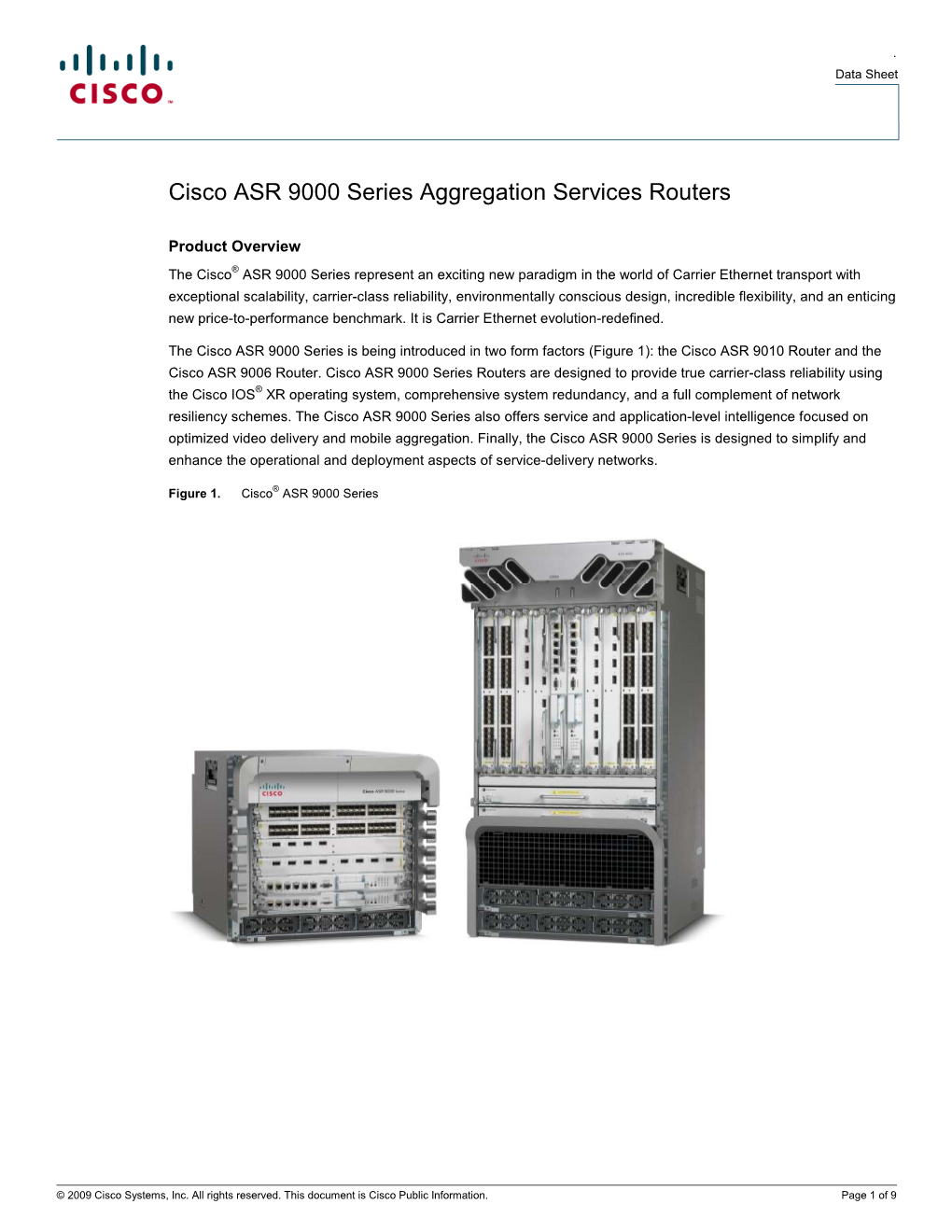 Cisco ASR 9000 Series Aggregation Services Routers