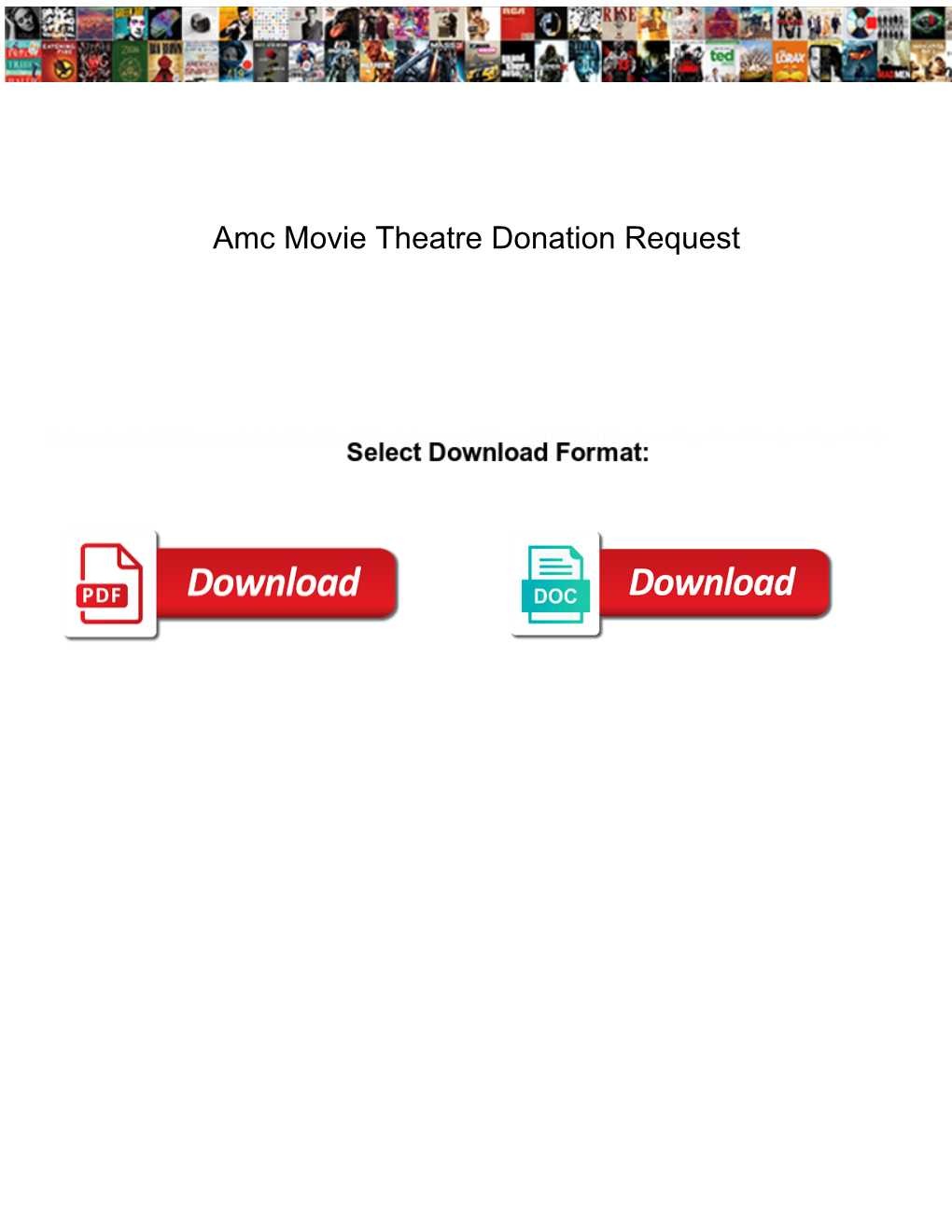Amc Movie Theatre Donation Request