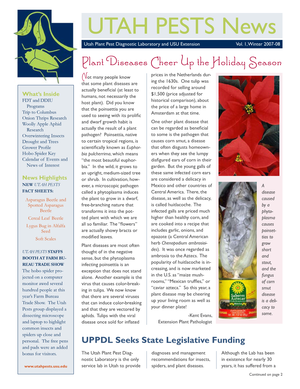 Utah Pests Newsletter Winter 2007-08