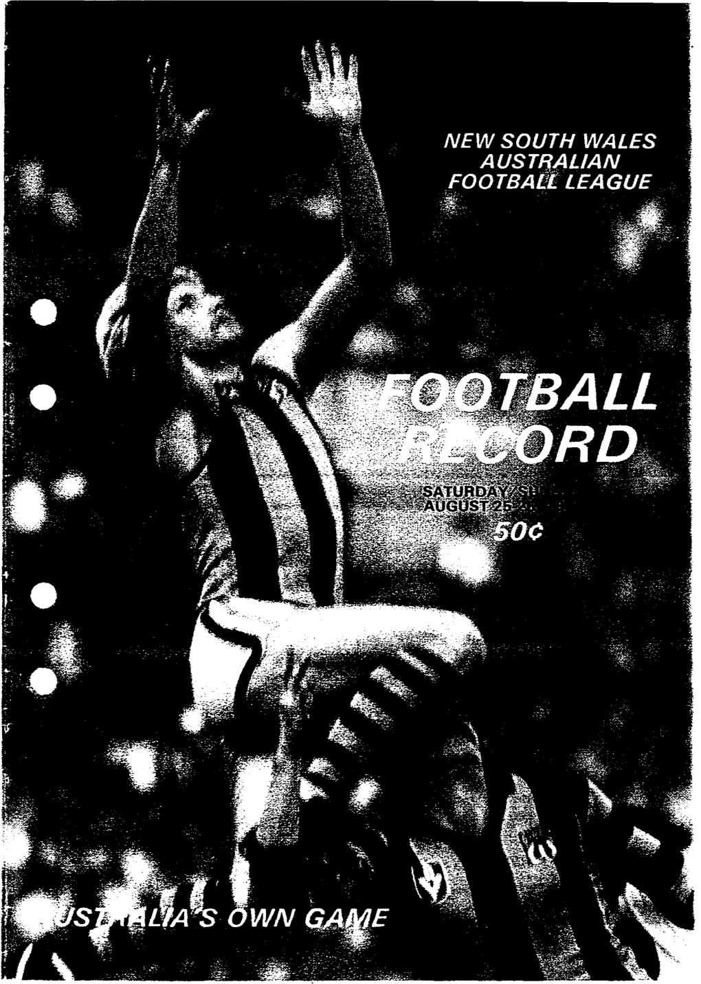 Football Record Volume51 Number21 Official Organ of the N.S