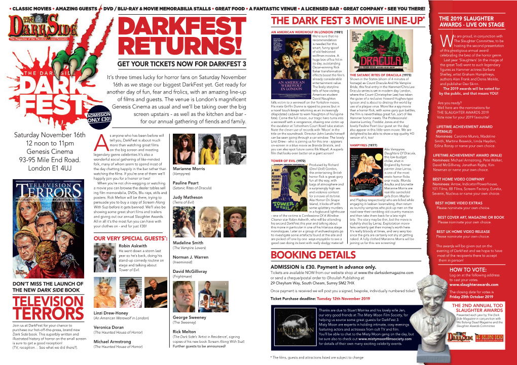 Darkfest Returns!