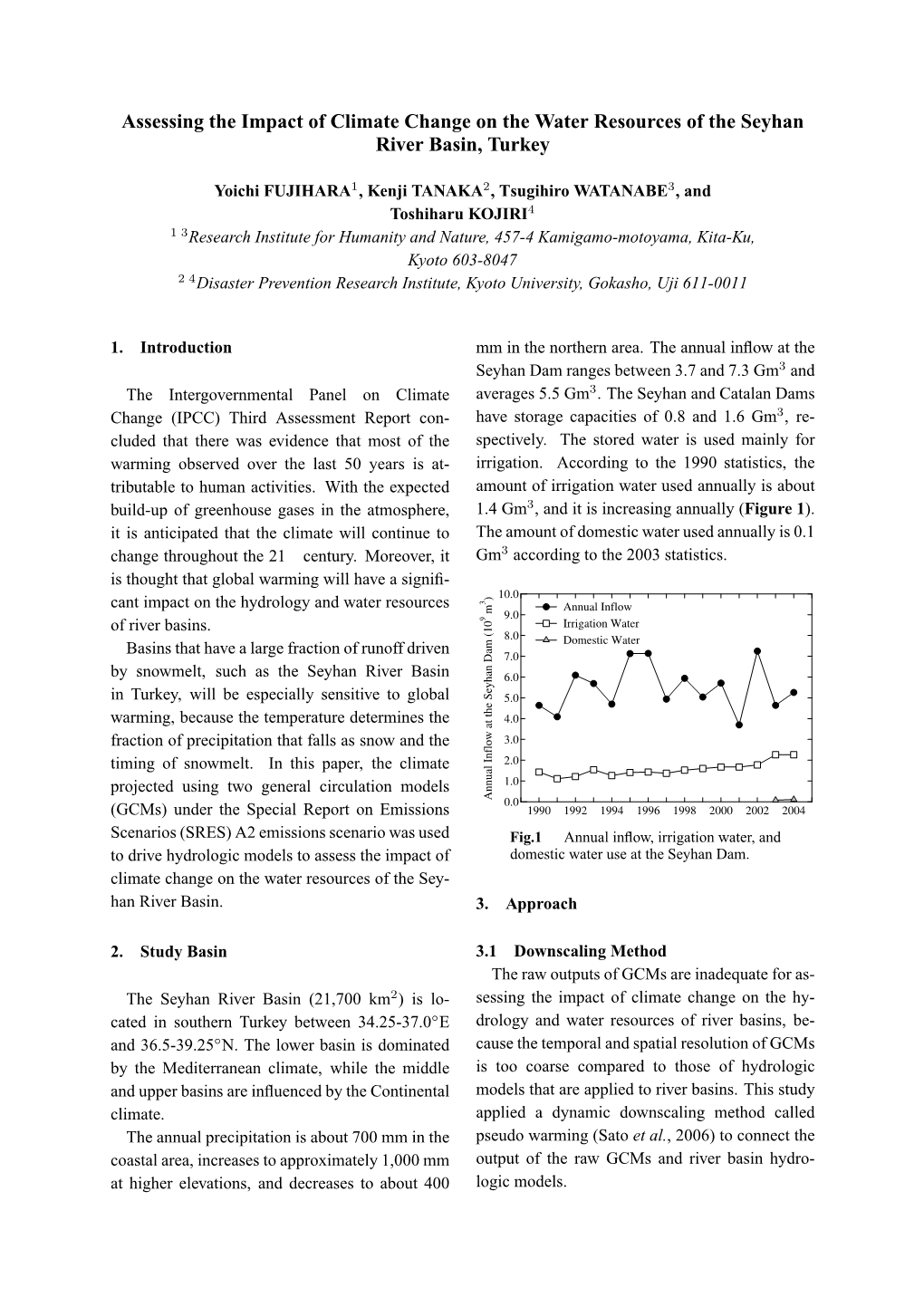 Assessing the Impact of Climate Change on the Water Resources of the Seyhan River Basin, Turkey