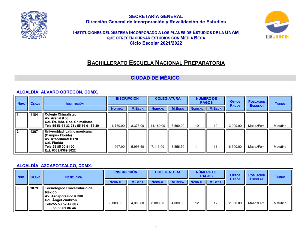 Bachillerato Escuela Nacional Preparatoria