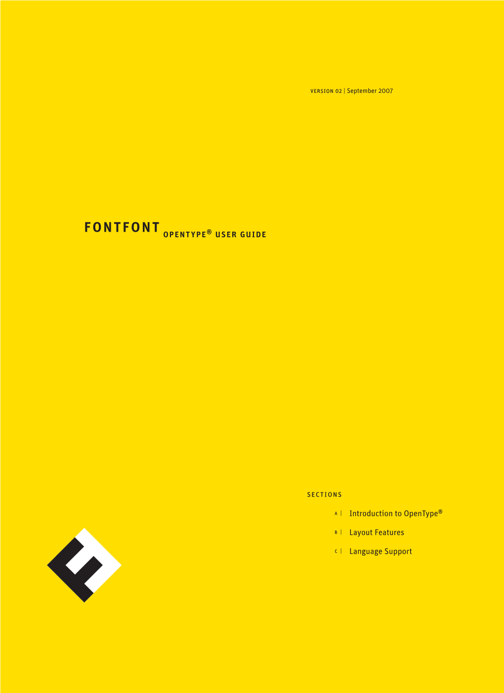 Fontfont Opentype® User Guide