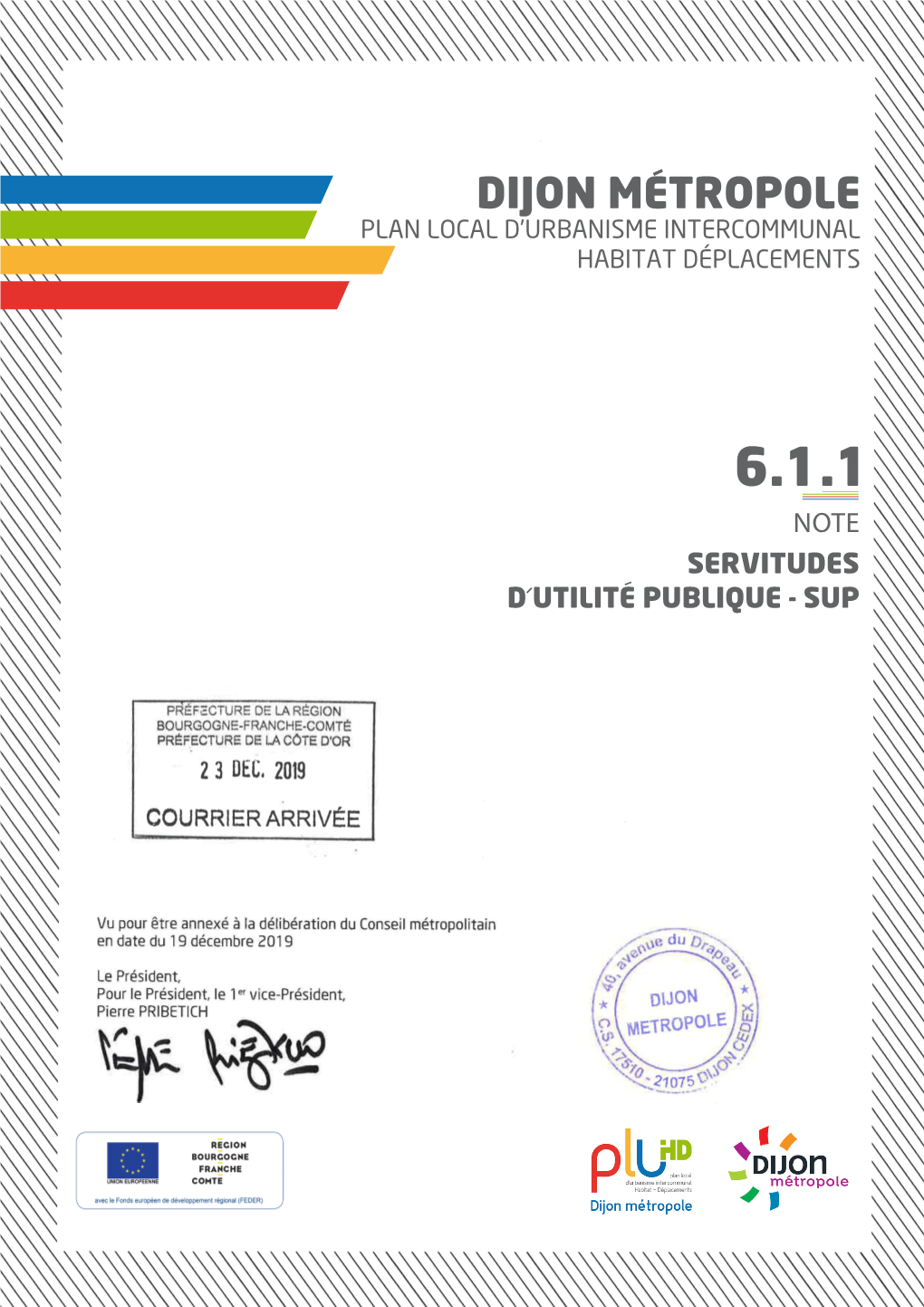 Dijon Metropole Plan Local D’Urbanisme Intercommunal Habitat Déplacements