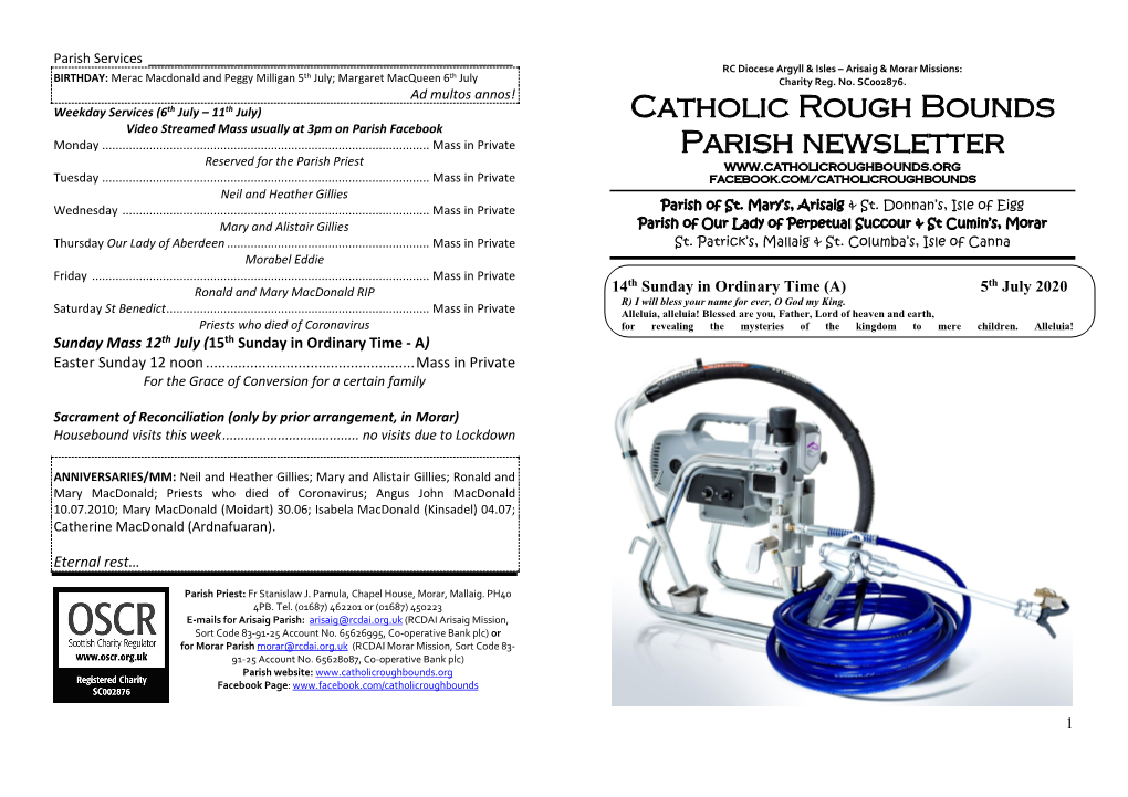 Liturgical Services in the Parish