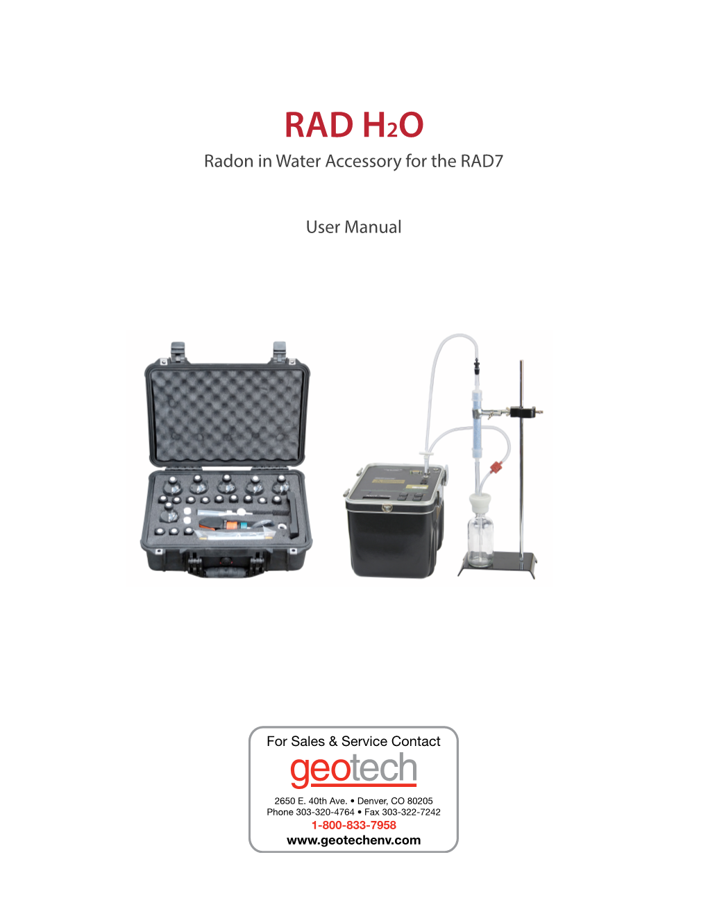 Durridge RAD H2O User Manual