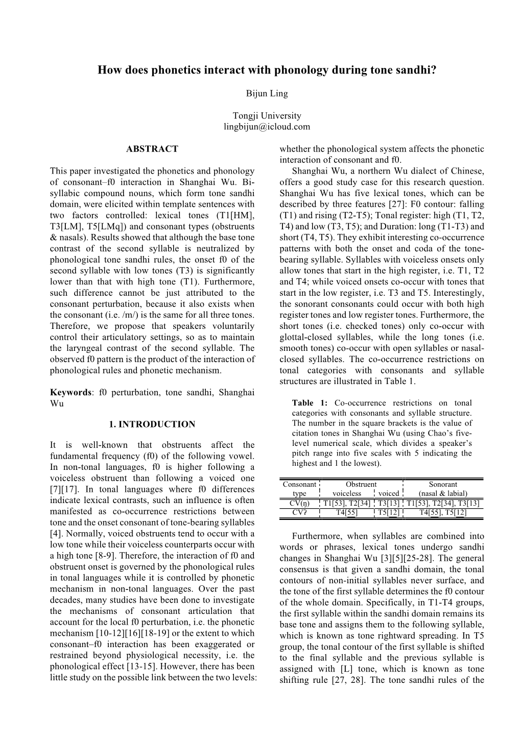 How Does Phonetics Interact with Phonology During Tone Sandhi?