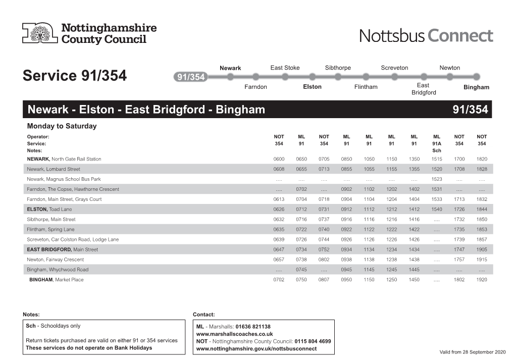 91-354-Bus-Timetable.Pdf
