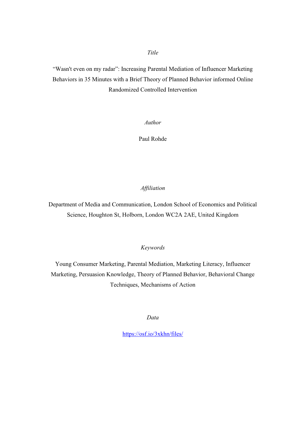 “Wasn't Even on My Radar”: Increasing Parental Mediation Of