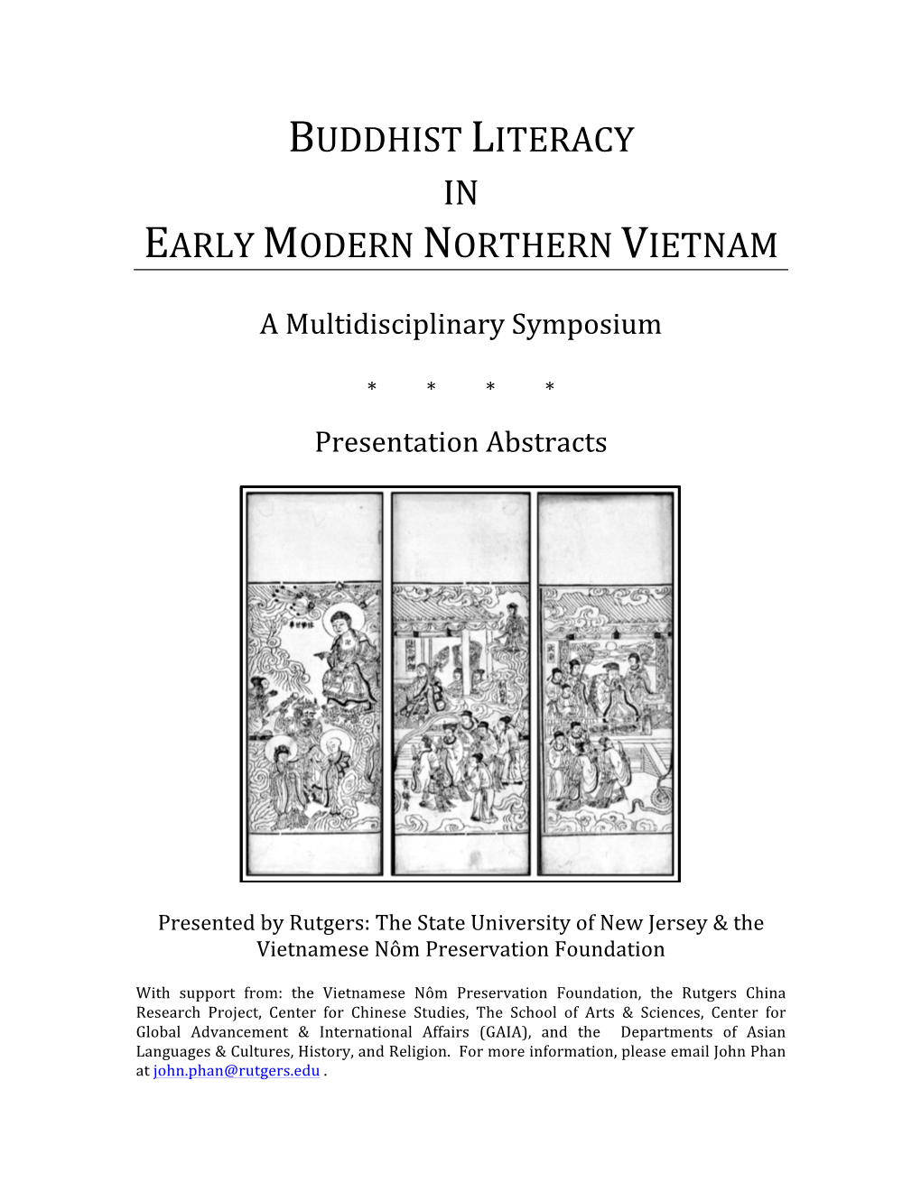 Buddhist Literacy in Early Modern Northern Vietnam