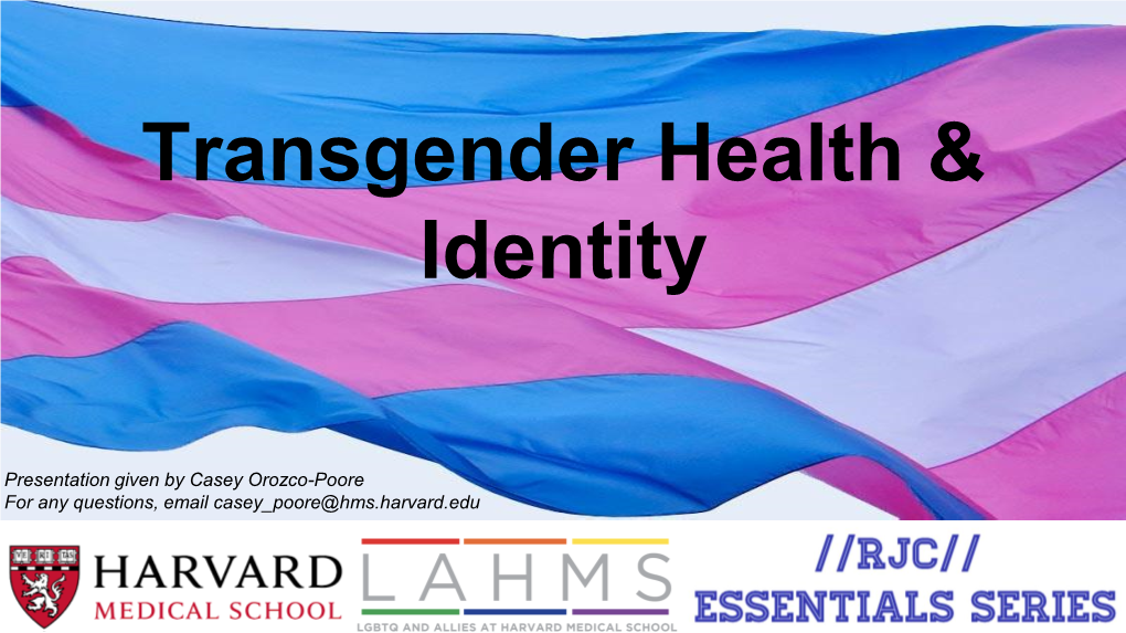 Transgender Health & Identity