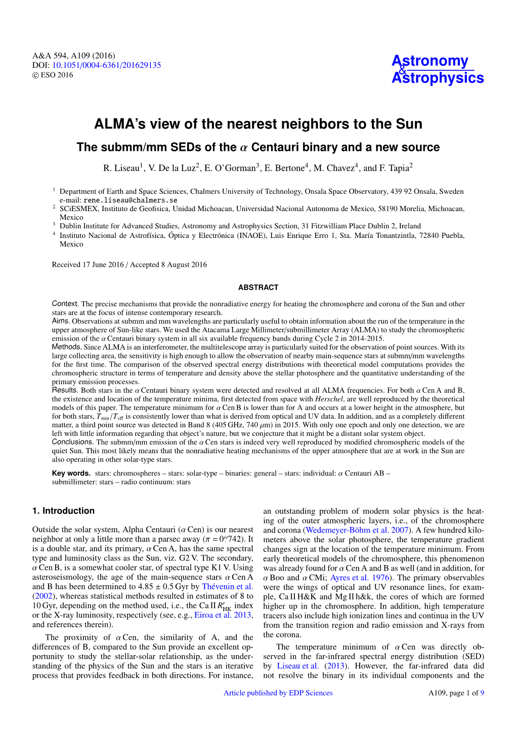 ALMA's View of the Nearest Neighbors to The