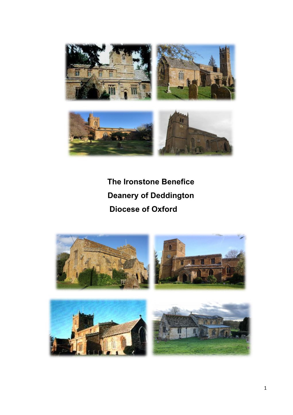 The Ironstone Benefice Deanery of Deddington Diocese of Oxford