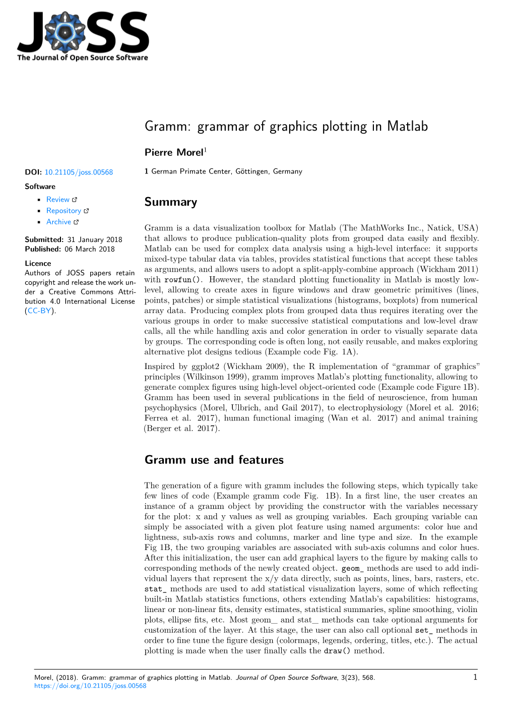 Gramm: Grammar of Graphics Plotting in Matlab