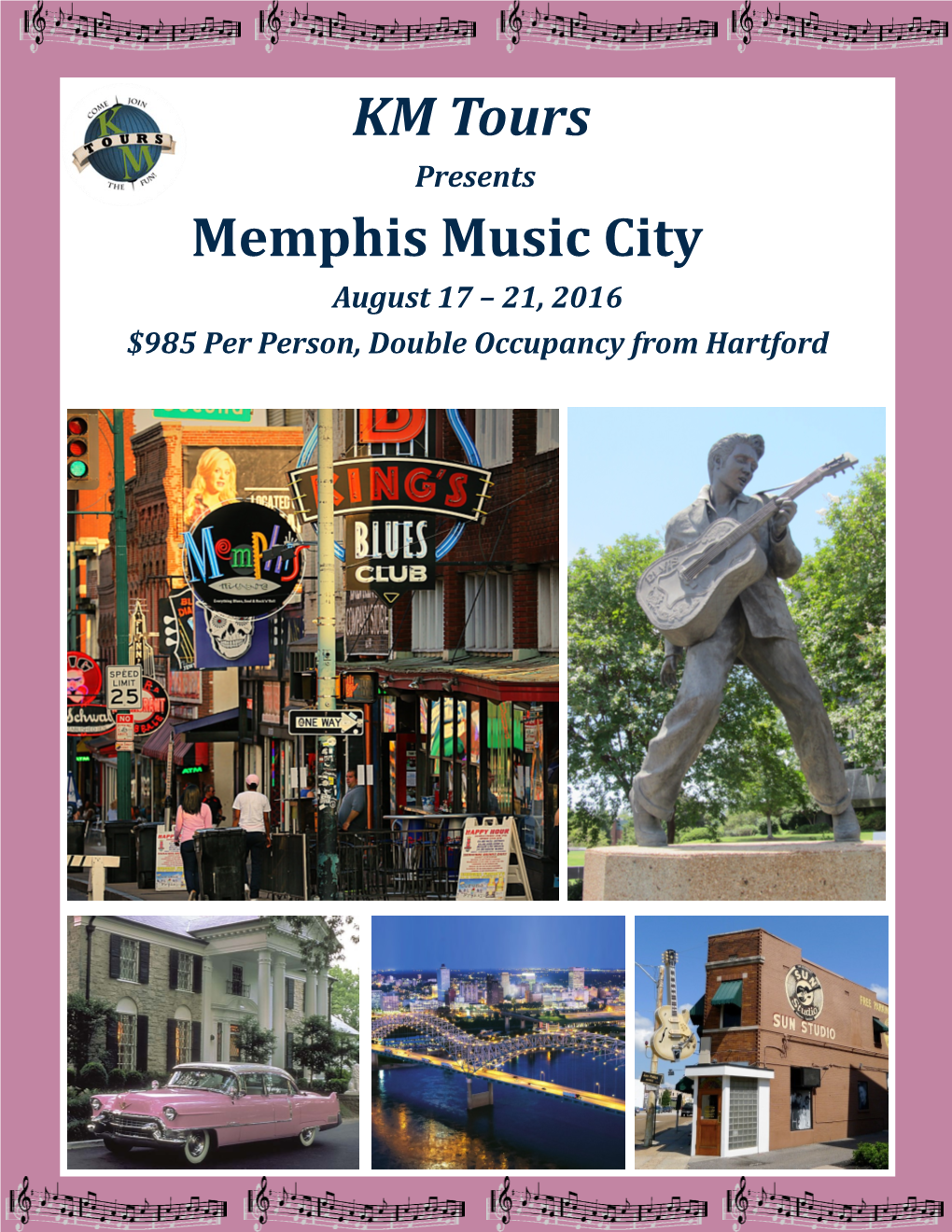 KM Tours Memphis Music City