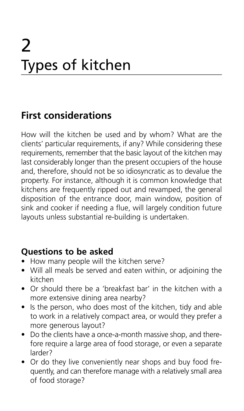 Types of Kitchen