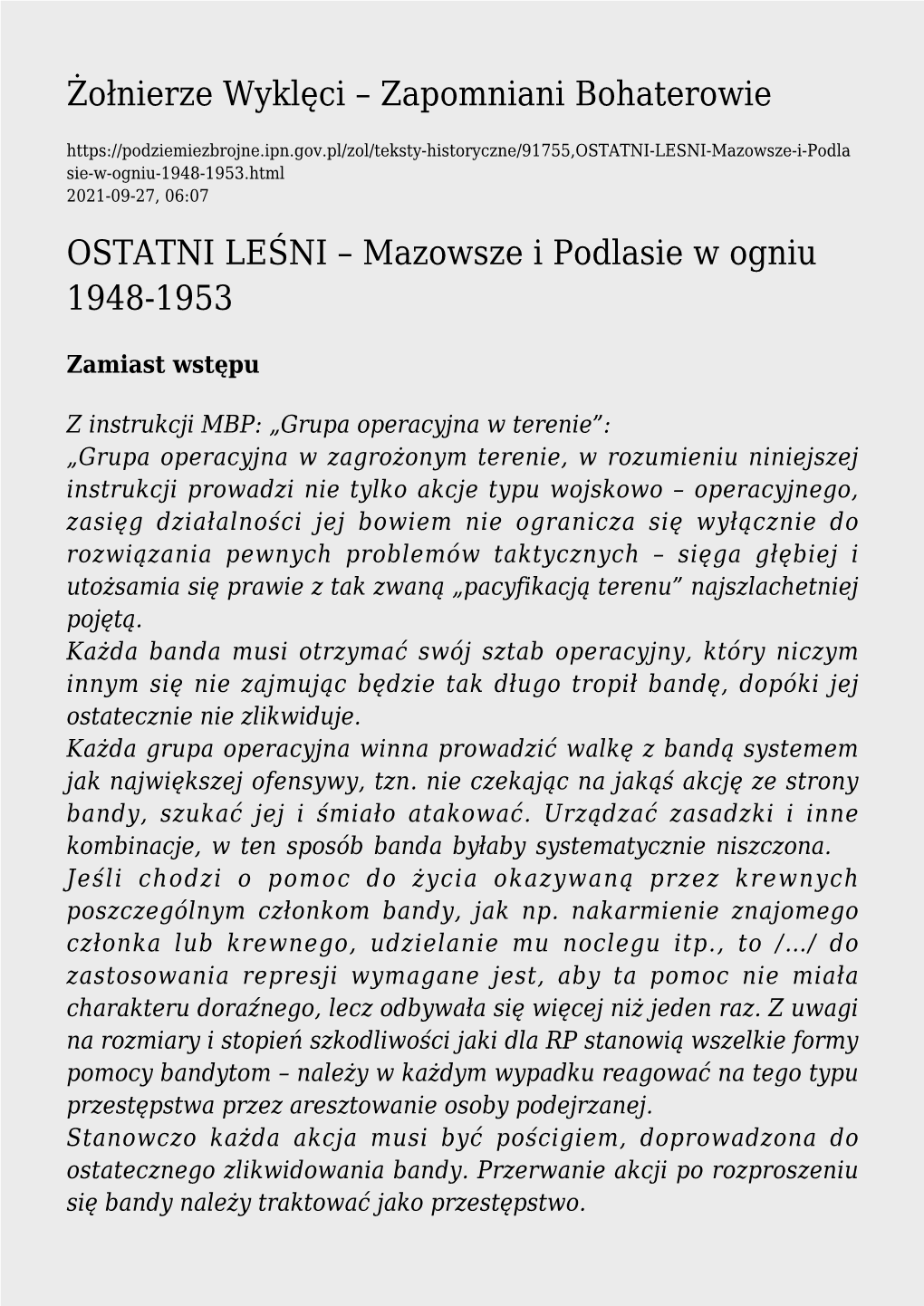 Zapomniani Bohaterowie