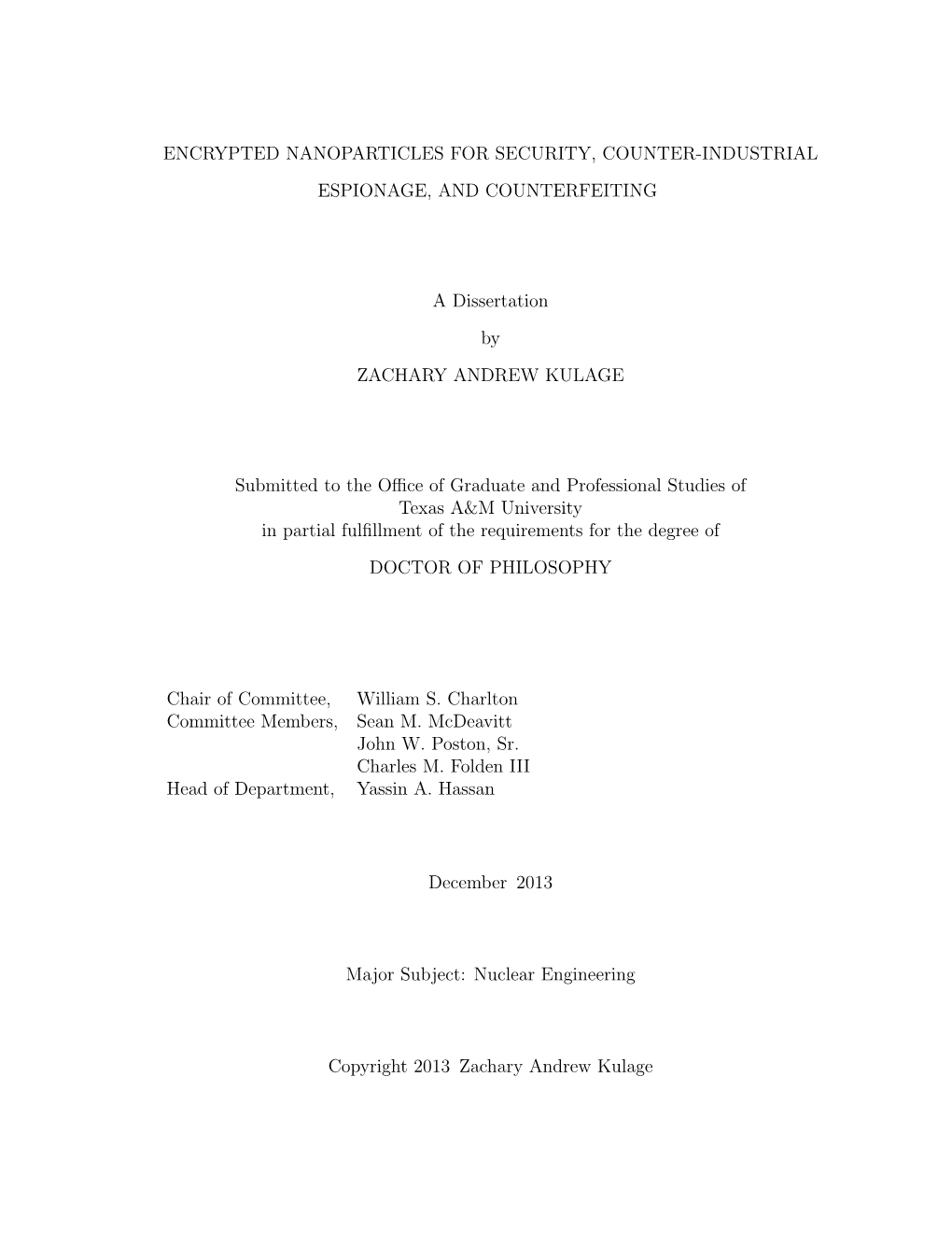 KULAGE-DISSERTATION-2013.Pdf