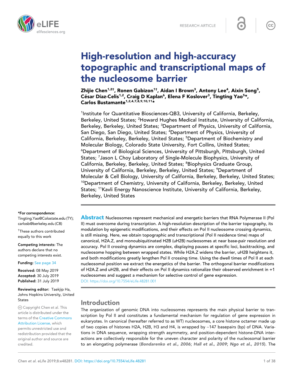 High-Resolution and High-Accuracy Topographic and Transcriptional